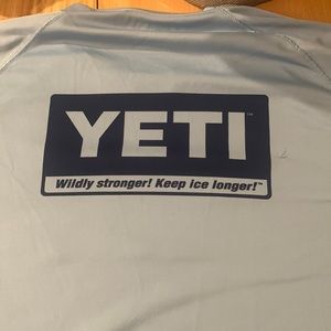 Men’s light blue yeti sunshirt xxl